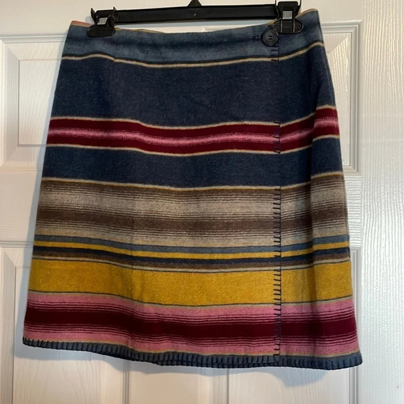 Tracy Evans vintage Aztec boho wrap skirt size 11 - Picture 1 of 6